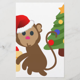 Santa Claus Affe Emoji Briefpapier