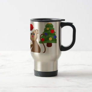 Santa Claus Affe Emoji Reisebecher