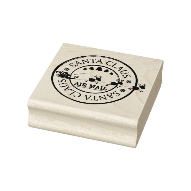 Santa Claus Air Mail Gummistempel (Stempel)