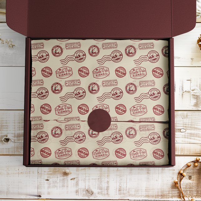 Santa Claus Airmail Holiday Seidenpapier (Von Creator hochgeladen)