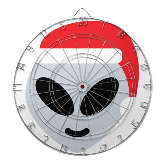 santa claus Alien emoji Dartscheibe (vorne)