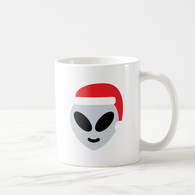 santa claus Alien emoji Kaffeetasse (Rechts)
