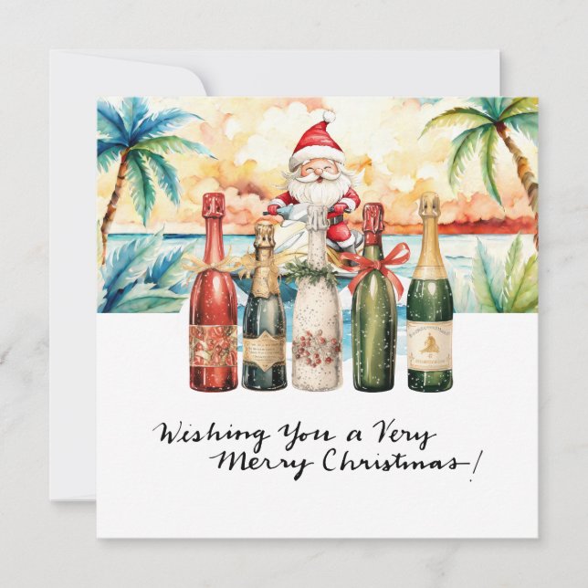 SANTA CLAUS am Hawaii Beach zu Weihnachten (Vorderseite)