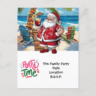 SANTA CLAUS am Hawaii Beach zu Weihnachten