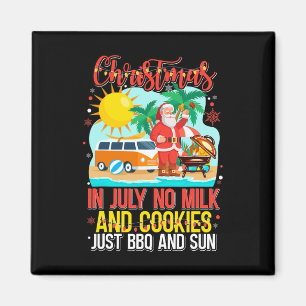 Santa Claus am Strand - Weihnachten im Juli Magnet