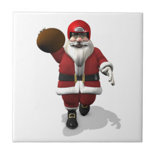 Santa Claus American Football Player Fliese