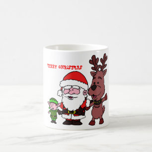 Santa Claus and Reindeer Kaffeetasse