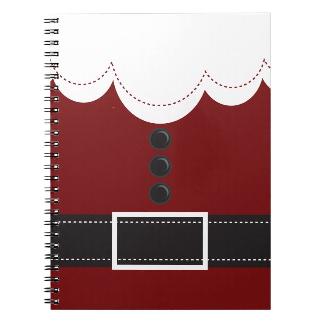 Santa Claus Anzug Weihnachtssaison Design Notizblock (Vorderseite)