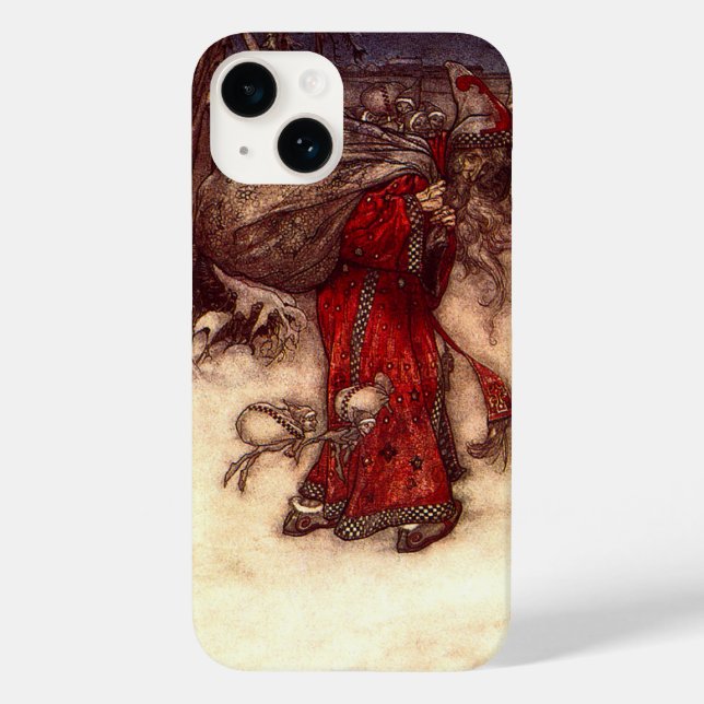 Santa Claus Arthur Rackham Case-Mate iPhone 14 Hülle (Rückseite)