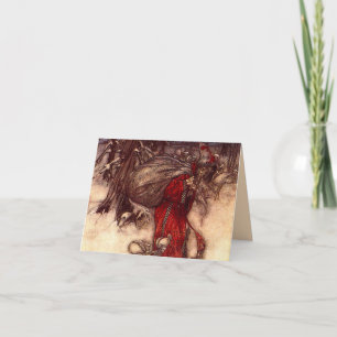 Santa Claus Arthur Rackham  Einladung