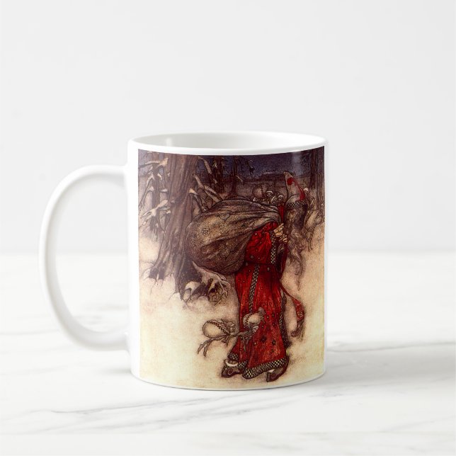 Santa Claus Arthur Rackham Kaffeetasse (Links)