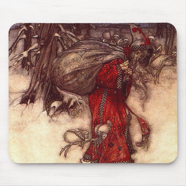 Santa Claus Arthur Rackham Mousepad (Vorne)