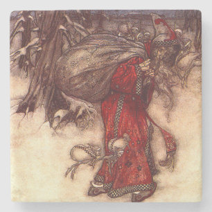 Santa Claus Arthur Rackham Steinuntersetzer