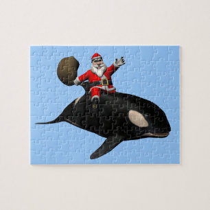 Santa Claus auf Orca