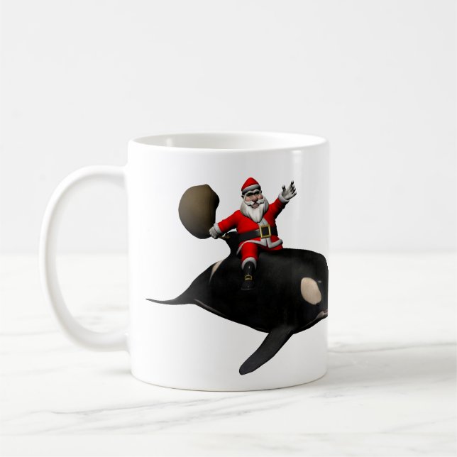 Santa Claus auf Orca Kaffeetasse (Links)