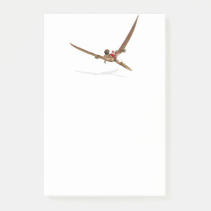 Santa Claus auf Quetzalcoatlus Post-it Klebezettel