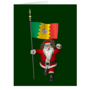 Santa Claus Avec L'Enseigne De Los Angeles