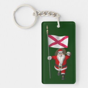 Santa Claus Avec L'Ensigne D'Irlande Du Nord