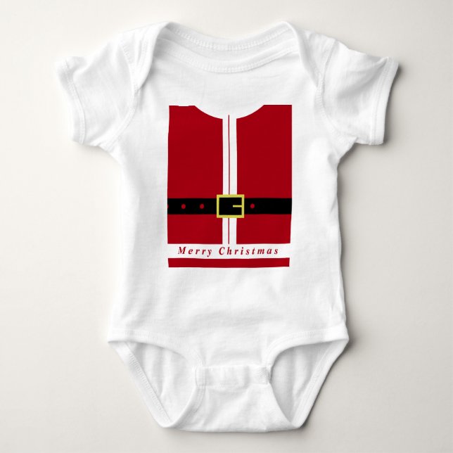 Santa Claus Baby Bodysuit Baby Strampler (Vorderseite)