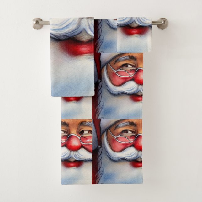 Santa Claus Badhandtuch Set (Insitu)