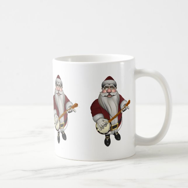 Santa Claus Banjo Kaffeetasse (Rechts)