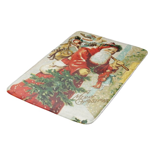 Santa Claus - Bath Mat Badematte (Schrägansicht)