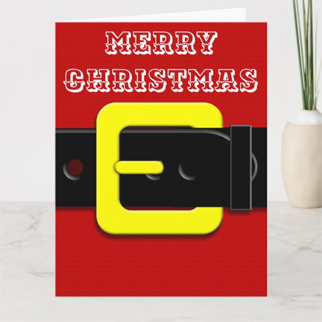 Santa Claus Belt Karte (Vorderseite)