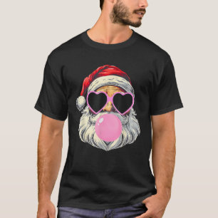 Santa Claus Blasebalgum Pink Sonnenbrille Chr T-Shirt