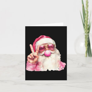 Santa Claus bläst Bubble Gum Nk Sungles Weihnachte Karte