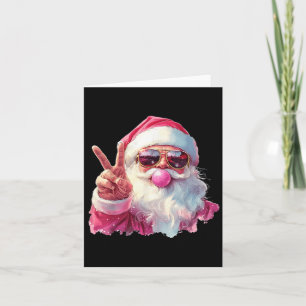 Santa Claus bläst Bubble Gum Nk Sungles Weihnachte Karte