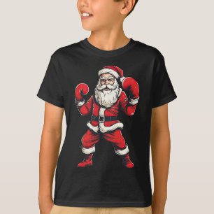 Santa Claus Boxer Boxing Kickboxing Weihnachtsmart T-Shirt