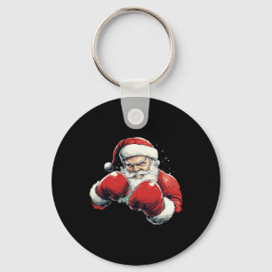 Santa Claus Boxing - Weihnachtsmann mit Boxhandsch Schlüsselanhänger
