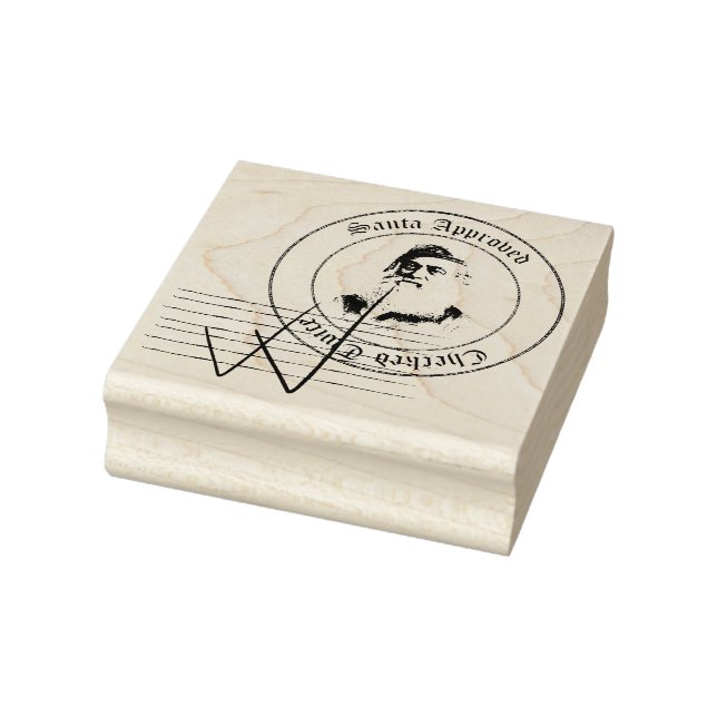 Santa Claus Briefmarke der Genehmigung zweimal übe Gummistempel (Stempel)