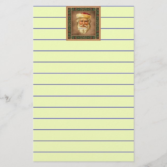 Santa Claus Briefpapier (Vorderseite)