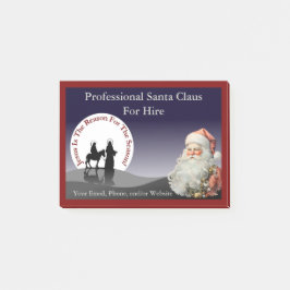 Santa Claus Business Sticky Notes Post-it Klebezettel