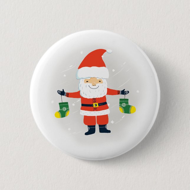 Santa Claus Button (Vorderseite)