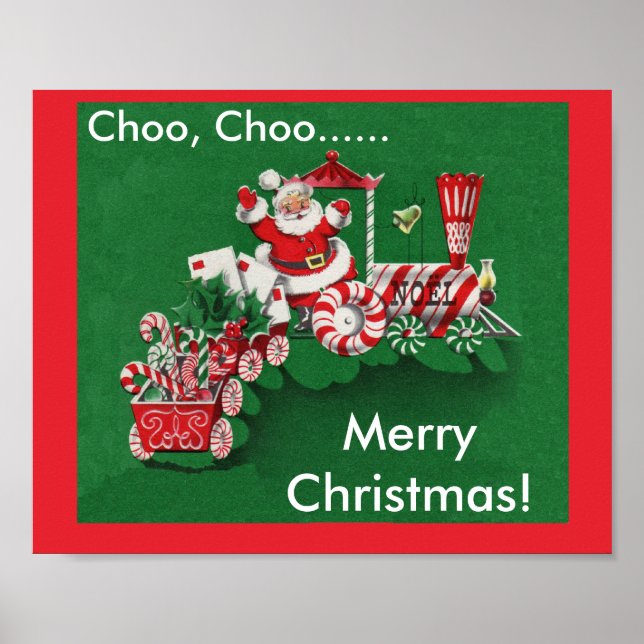 Santa Claus Candy Train Poster (Vorne)