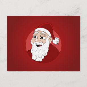 Santa Claus Cartoon Feiertagspostkarte