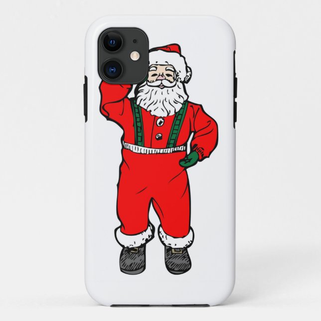 Santa Claus Cartoon Illustration Case-Mate iPhone Hülle (Rückseite)