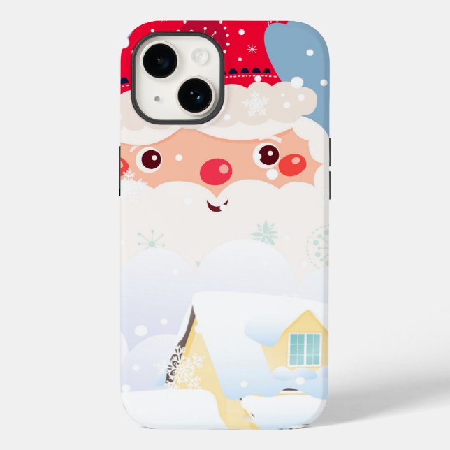 Santa Claus Case-Mate iPhone 14 Hülle (Rückseite)