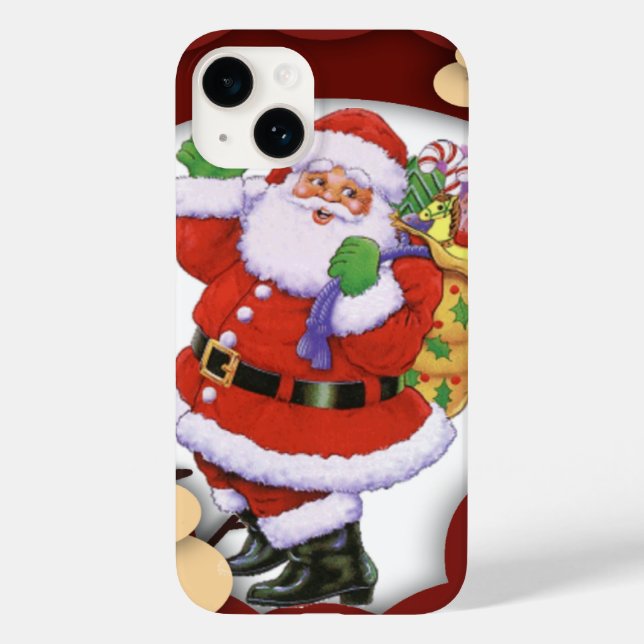 Santa Claus Case-Mate iPhone 14 Hülle (Rückseite)