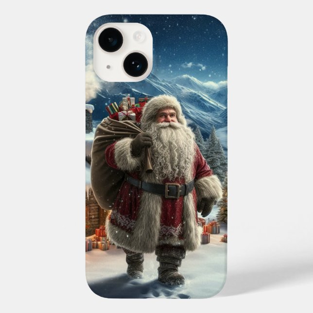 Santa Claus Case-Mate iPhone 14 Hülle (Rückseite)