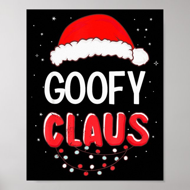 Santa Claus Christmas Matching Costume  Poster (Vorne)