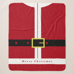 Santa Claus Christmas Sherpa Blanket Sherpadecke