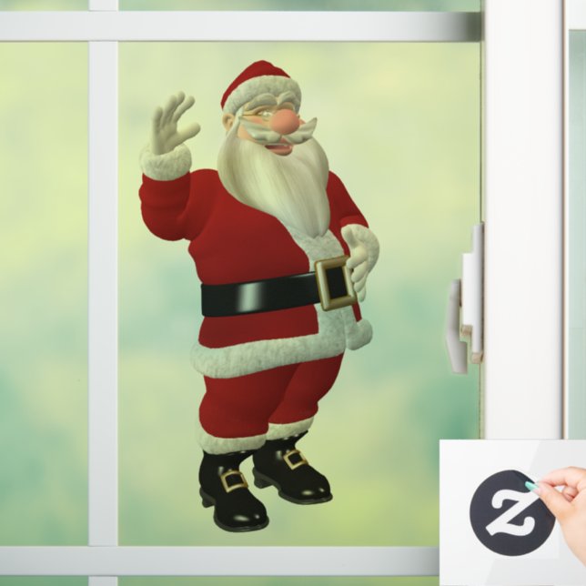 SANTA CLAUS CHRISTMAS WINDOW CLING FENSTERAUFKLEBER (Zuhause)