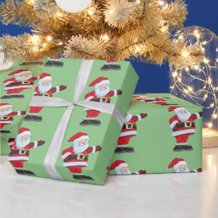 SANTA CLAUS CHRISTMAS WRAPPPAPIER GESCHENKPAPIER
