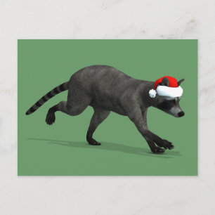 Santa Claus Coon Feiertagspostkarte