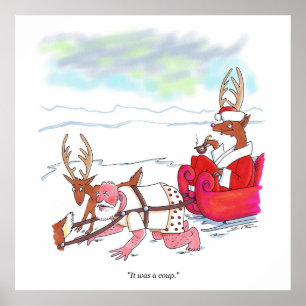 Santa Claus Coup mattes Poster