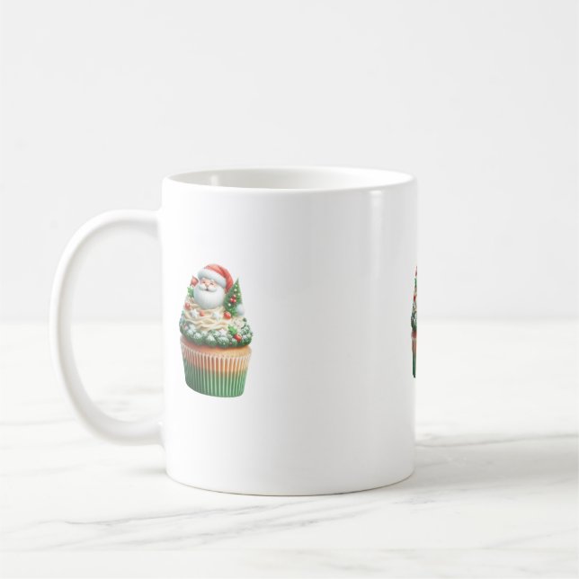 Santa Claus Cupcakes Mug Kaffeetasse (Links)