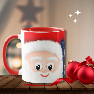 Santa Claus Custom Frohe Weihnachten Kaffeetasse